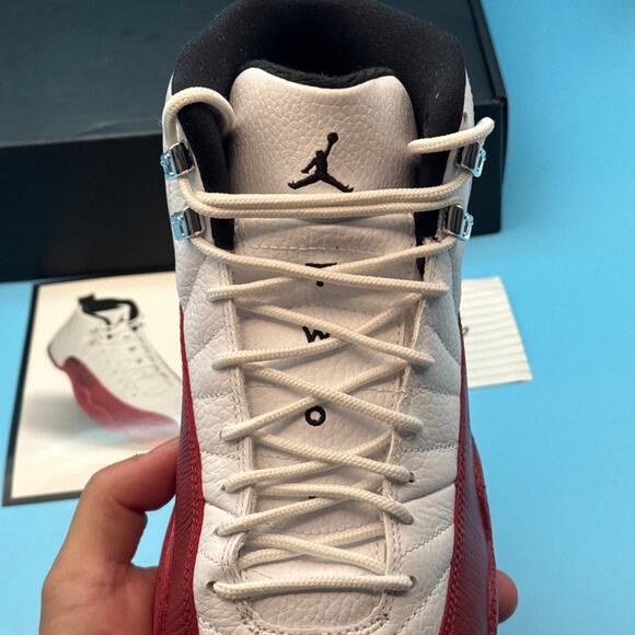 Air Jordan Retro 12 2009 White Varsity Red m8.5